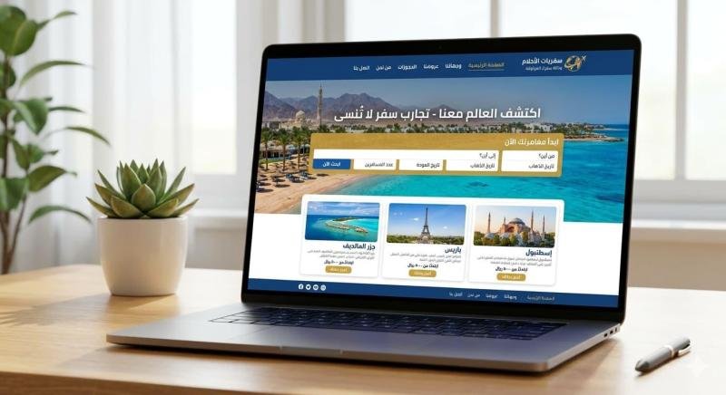 موقع الكتروني وكالة السفر