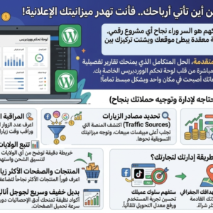 منصة الإحصائيات الذكية تتبع زوارك مصادر إعلاناتك وأدائك مباشرة من الووردبريس