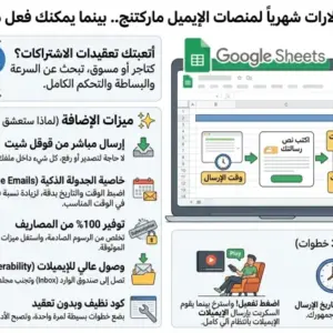 نظام إرسال وجدولة الإيميلات آلياً عبر Google Sheets